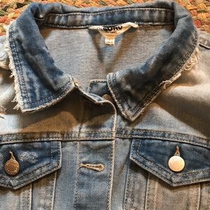 CI SONO denim distressed jean jacket
